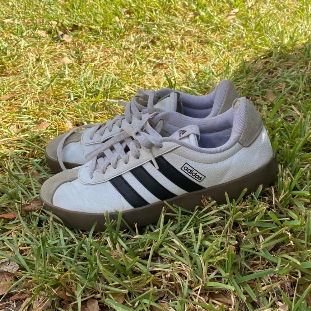 Adidas VL Court 3.0 Platform Sneakers White Black Gum ID8797 Womens 9